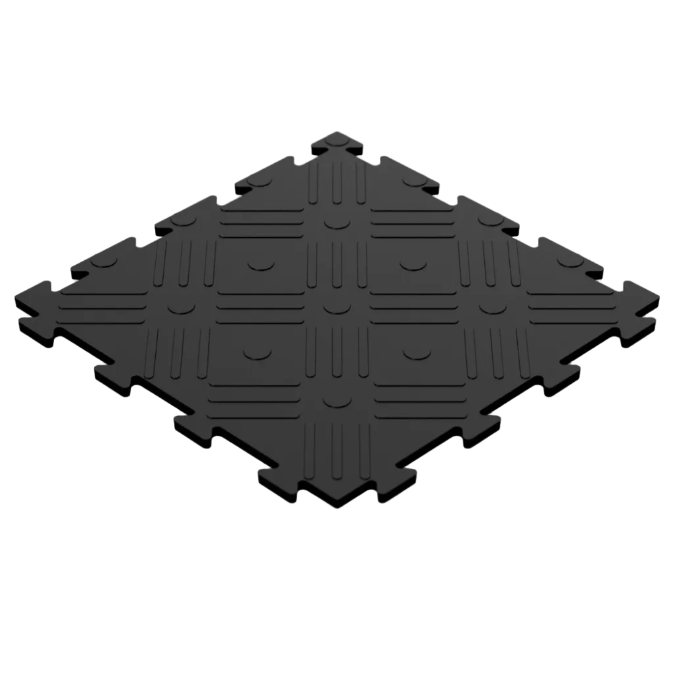 Garagegulvflise fremstillet i Storbritannien af genbrugsplast - PP + PVC